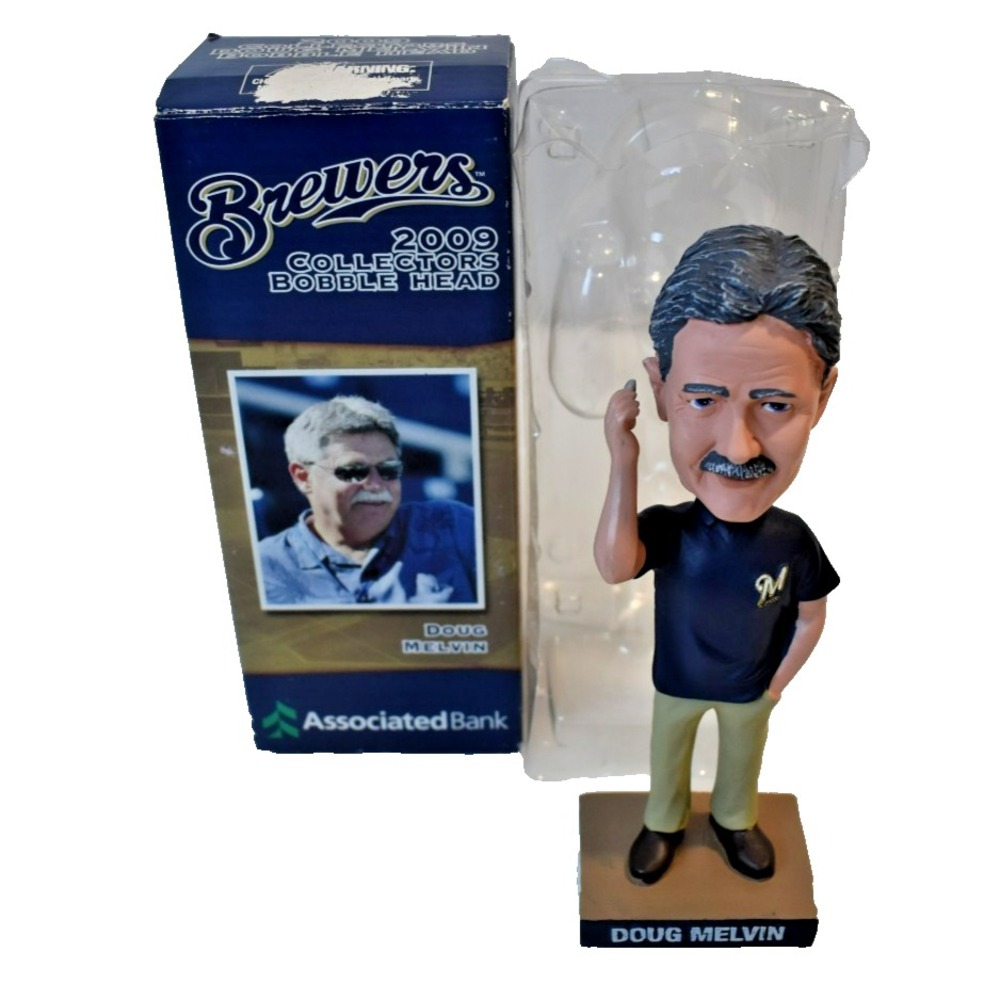 Milwaukee Brewers SGA 3/20/2010 Doug Melvin Bobblehead Baseball